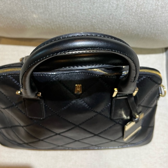 Antonio Melani Black Leather Satchel - Picture 5 of 14